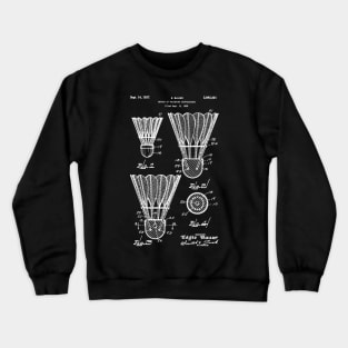 Badminton Patent 1937 Badminton lover gift Crewneck Sweatshirt